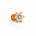 GN0105 - Six Petal Nose Pin