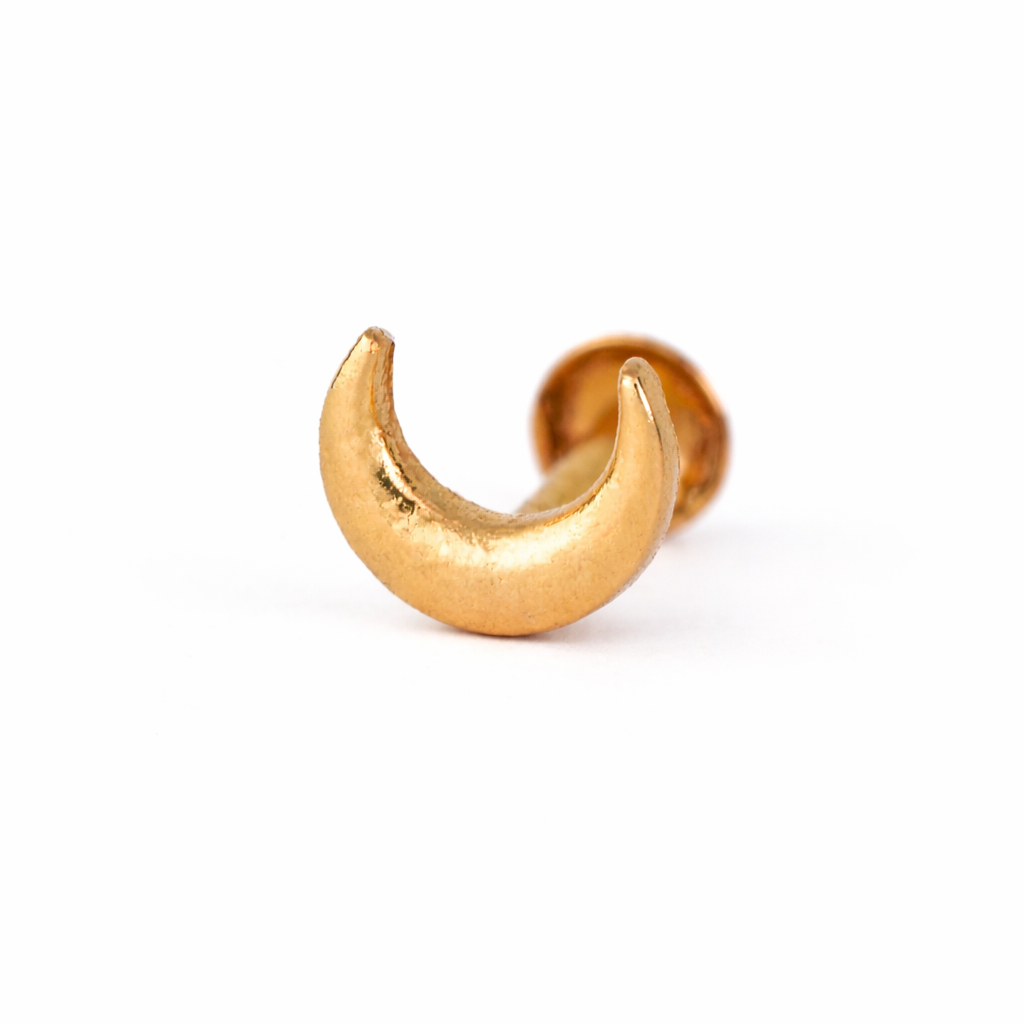 GN0108- Crescent Moon Nose Pin
