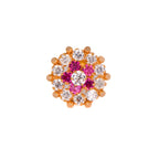 GE0205 - White and Pink Ear Studs