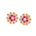 GE0205 - White and Pink Ear Studs