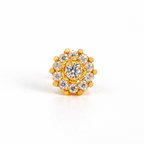 GN0102- Circular Nose Pin With Inner Stud