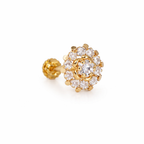 GN0102- Circular Nose Pin With Inner Stud