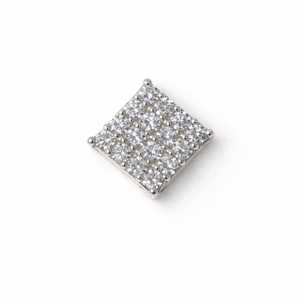 SN0104 - Silver Square Nose Pin