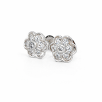 SE0202 - Silver Floral Stud